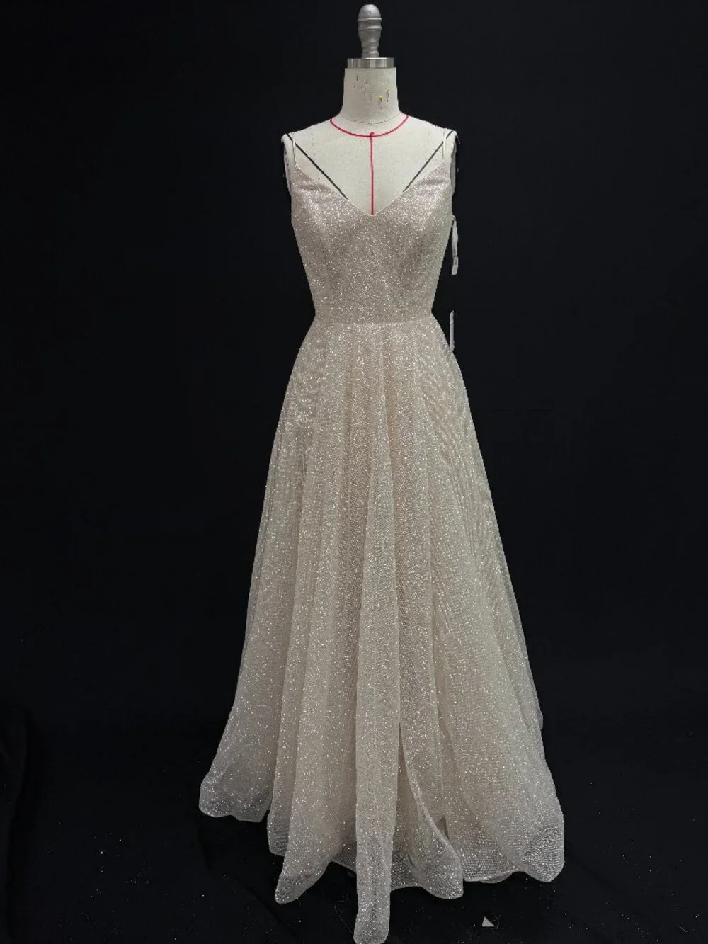 new with tag Sparkle Wedding Dress Heist blush color - Picture 3 of 10